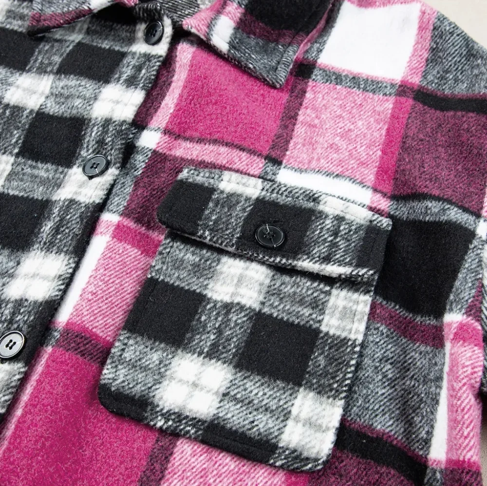 Blushing Nights Plaid Shacket